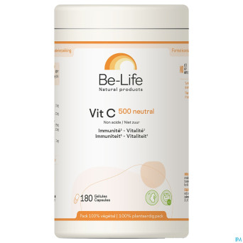 Vit c 500 neutral be life caps180 nf rempl.4509352
