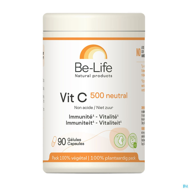 Vit c 500 neutral be life caps 90 nf rempl.3274537