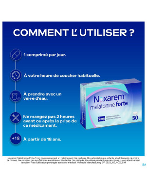 Noxarem melatonine forte 5mg    comp 50