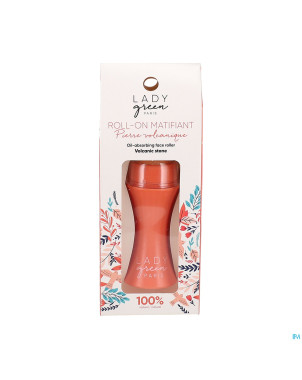 Lady green roll-on matifiant pierre volcanique