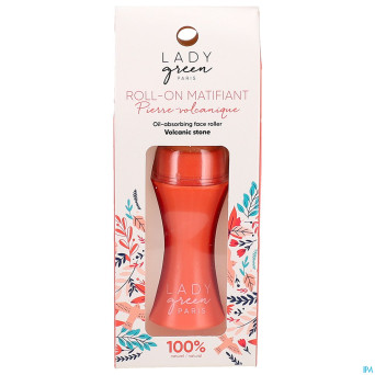 Lady green roll-on matifiant pierre volcanique