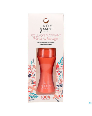 Lady green roll-on matifiant pierre volcanique