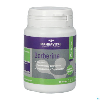 Mannavital berberine platinum    v-caps 60