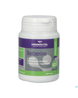 Mannavital berberine platinum    v-caps 60
