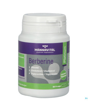 Mannavital berberine platinum    v-caps 60