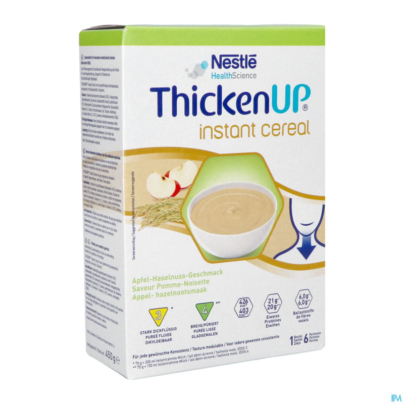 Thickenup instant cereal pomme noisette   pdr 450g
