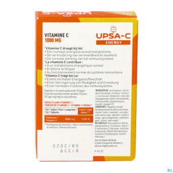 Upsa c energy 1000mg    comp efferv. 20