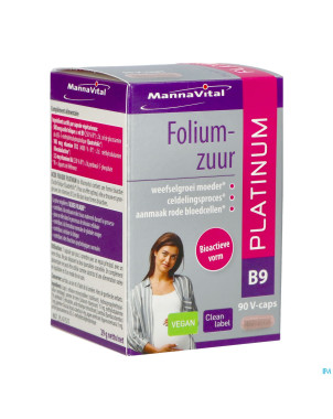 Mannavital acide folique platinum    v-caps 90