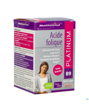 Mannavital acide folique platinum    v-caps 90