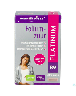 Mannavital acide folique platinum    v-caps 90