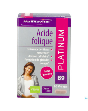 Mannavital acide folique platinum    v-caps 90