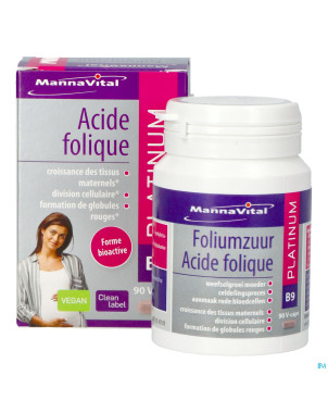 Mannavital acide folique platinum    v-caps 90