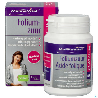 Mannavital acide folique platinum    v-caps 90