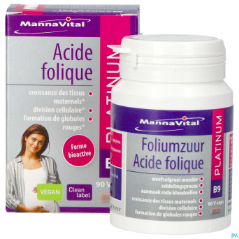 Mannavital acide folique platinum    v-caps 90