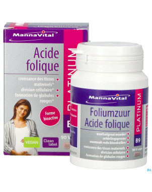 Mannavital acide folique platinum    v-caps 90