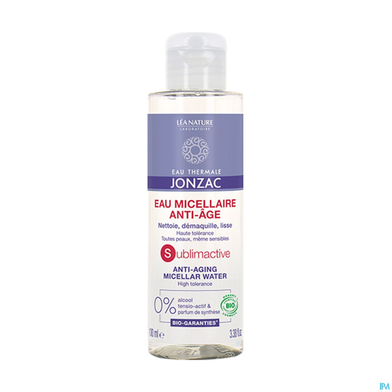 Jonzac sublimactive eau micellaire a/age bio 100ml