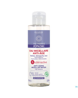 Jonzac sublimactive eau micellaire a/age bio 100ml