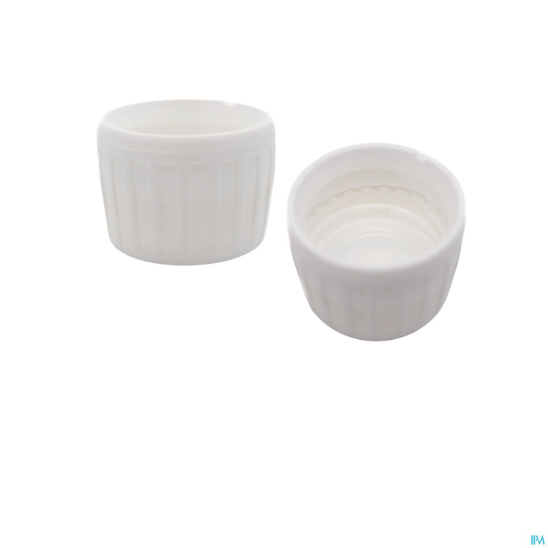 Capsule bl. anneau blanc inviol. pp28 pet    50