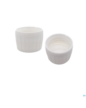 Capsule bl. anneau blanc inviol. pp28 pet    50