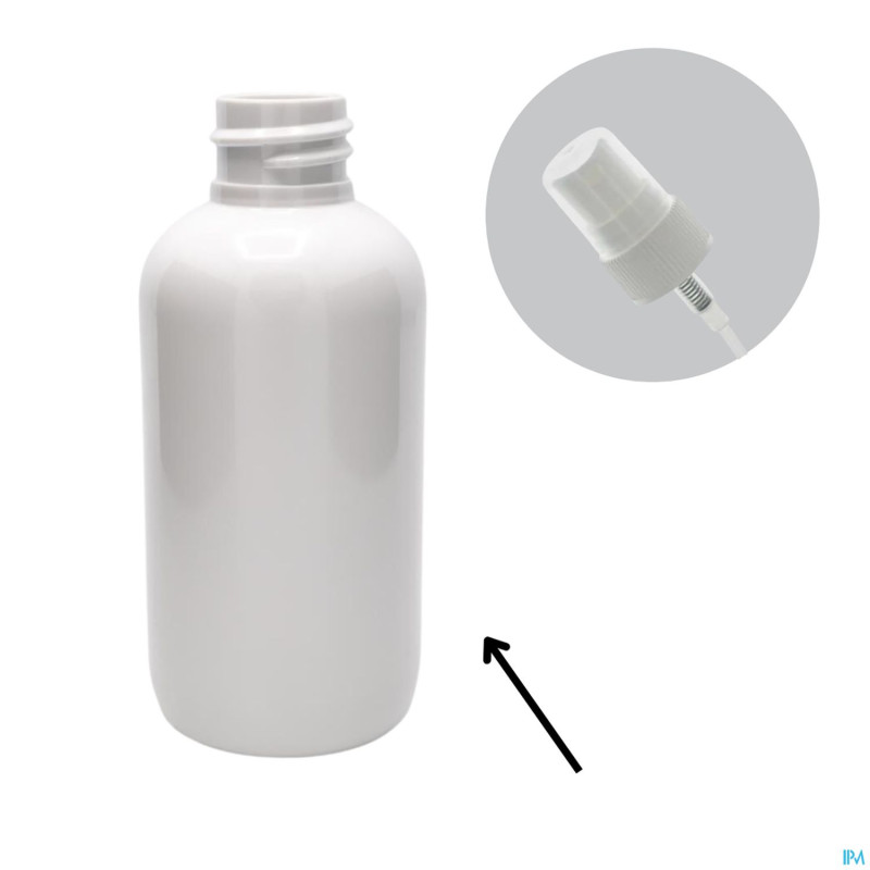 Flacon pet rond blanc 75ml    23