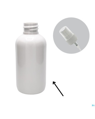 Flacon pet rond blanc 75ml    23