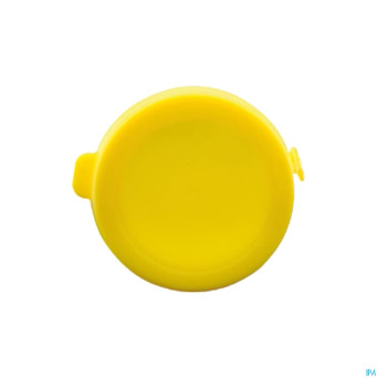 Capsule jaune container gelules blanc 43mm 30
