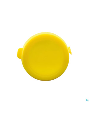 Capsule jaune container gelules blanc 43mm 30