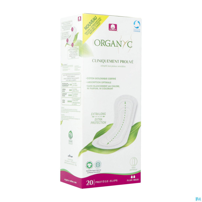 Organyc protege slip maxi coton bio    20