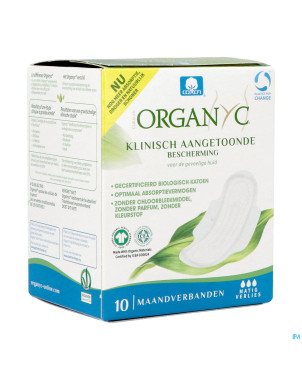 Organyc serviettes normal coton bio    10