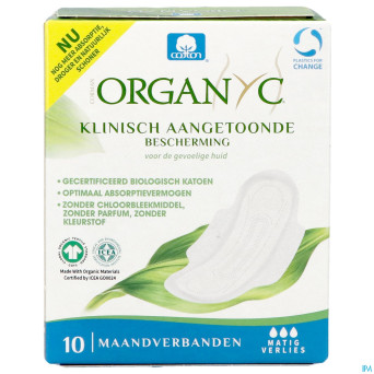Organyc serviettes normal coton bio    10