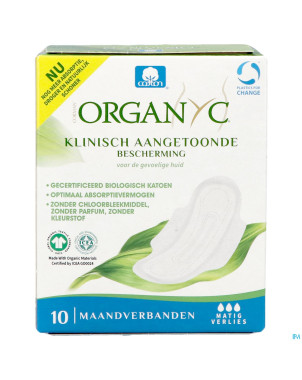 Organyc serviettes normal coton bio    10