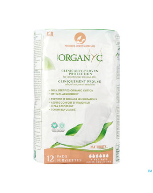 Organyc serviette maternite premiers jours    12