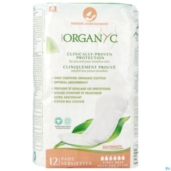 Organyc serviette maternite premiers jours    12