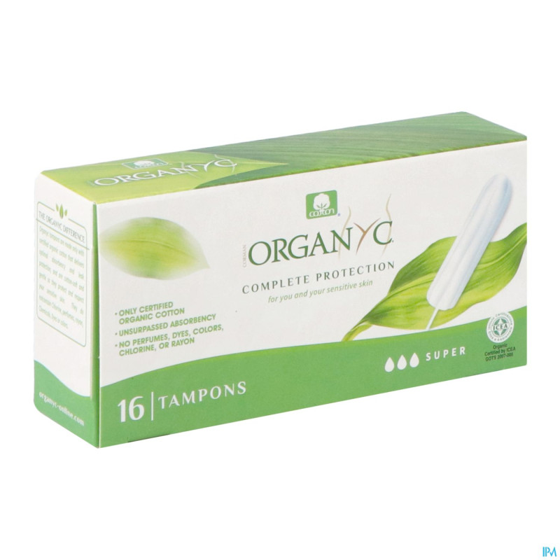 Organyc tampon super coton bio    16