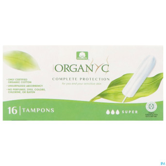 Organyc tampon super coton bio    16