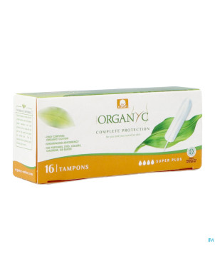 Organyc tampon super plus coton bio    16