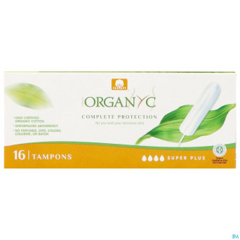 Organyc tampon super plus coton bio    16