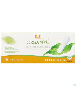 Organyc tampon super plus coton bio    16