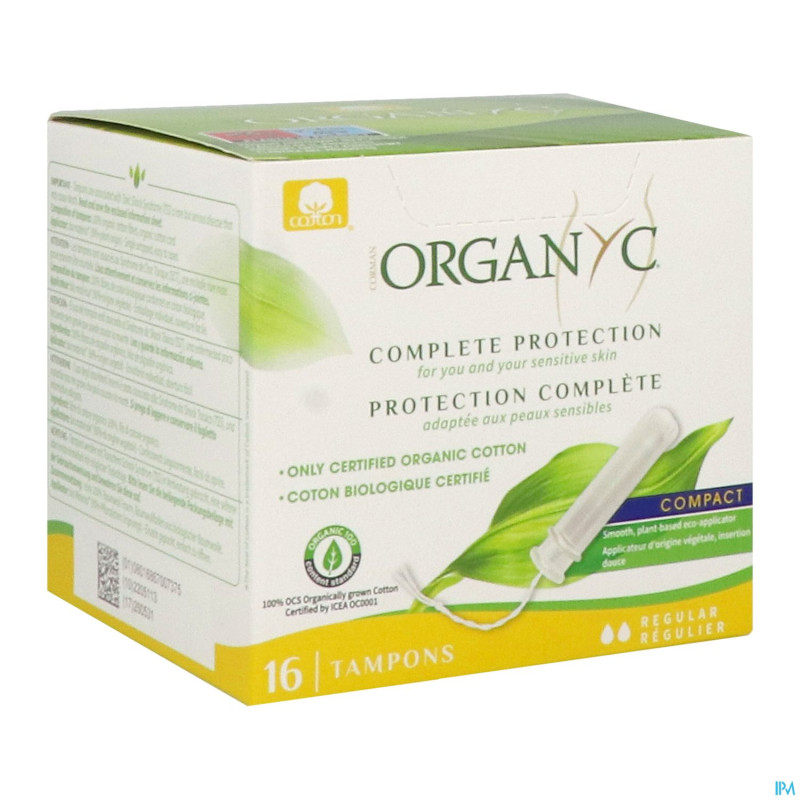 Organyc tampon compact regular coton bio    16