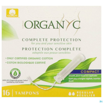 Organyc tampon compact regular coton bio    16