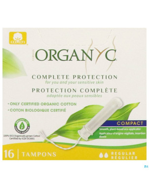 Organyc tampon compact regular coton bio    16