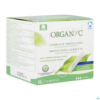Organyc tampon compact super coton bio    16