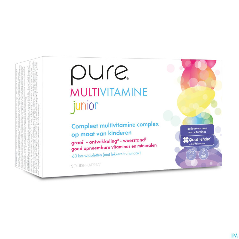 Pure multivitamine junior    comp a croquer 60