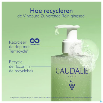 Caudalie vinopure gelee nettoyant purifiante 385ml
