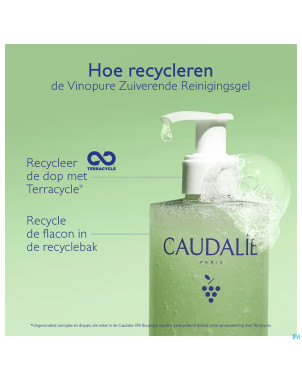 Caudalie vinopure gelee nettoyant purifiante 385ml