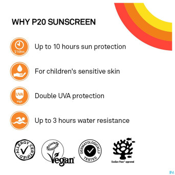 P20 lotion solaire enfants ip50    200ml