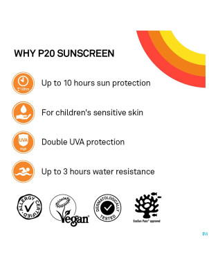P20 lotion solaire enfants ip50    200ml