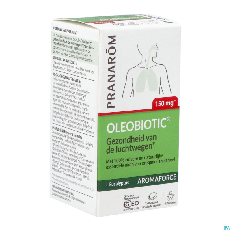 Pranarom aromaforce oleobiotic    caps 15