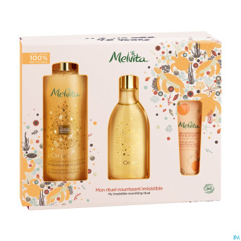 Melvita l'or bio coffret body care 40 ans