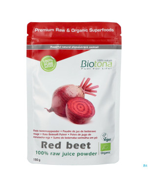 Biotona bio betterave rouge  raw    150g